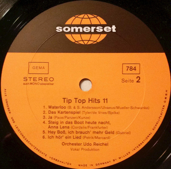 descargar álbum Orchester Udo Reichel - Tip Top Hits 11