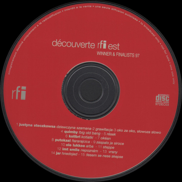lataa albumi Various - Découverte RFI Est Winner Finalists 97