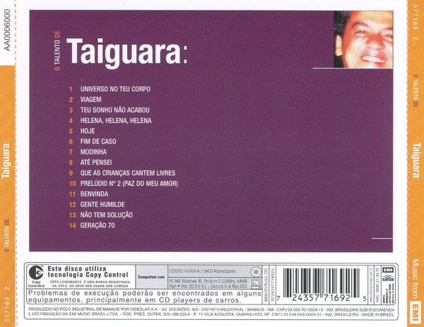 descargar álbum Taiguara - O Talento De Taiguara