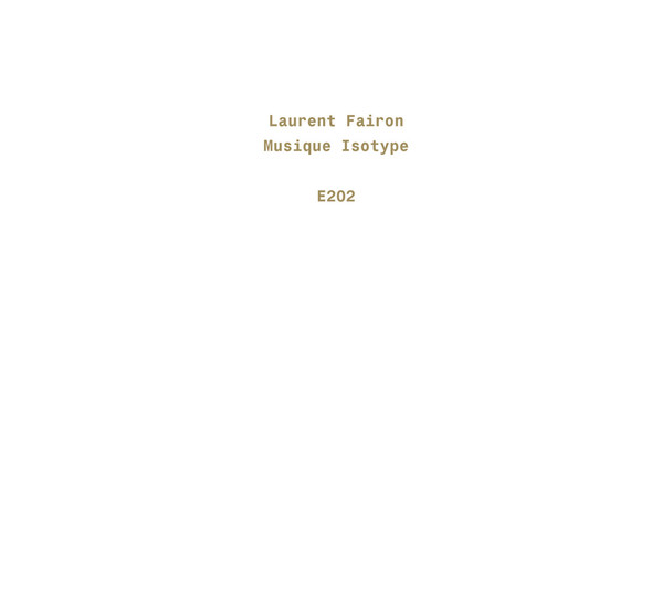 descargar álbum Laurent Fairon - Musique Isotype