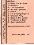 Cover of The Truth Hurts, 1994-07-11, Cassette