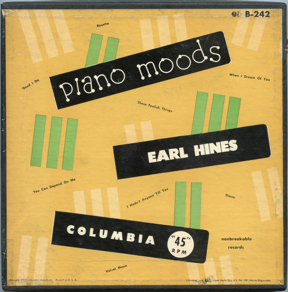 Earl Hines – Piano Moods (1951, Vinyl) - Discogs