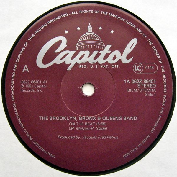 B.B. & Q. Band – On The Beat (1981, Vinyl) - Discogs