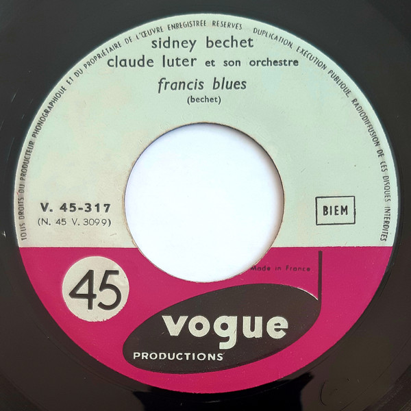 Album herunterladen Sidney Bechet, Claude Luter Et Son Orchestre - Tiger Rag Francis Blues