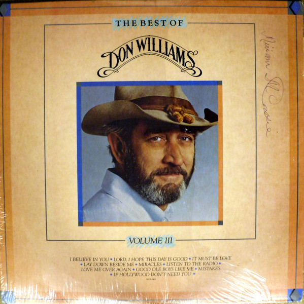 Don Williams – Best Of Don Williams Volume III (1984, CRC, Vinyl) - Discogs