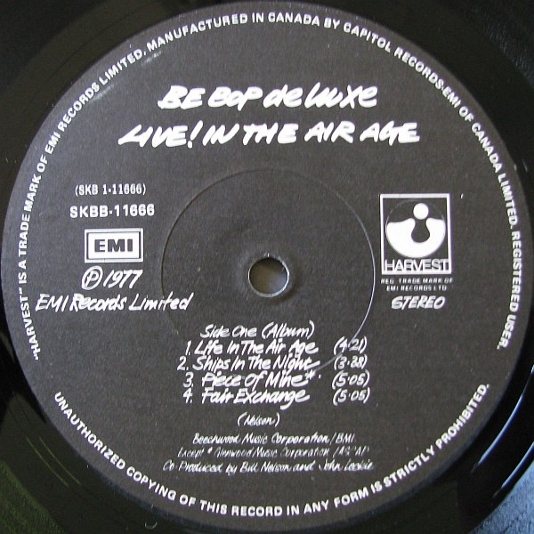 Be Bop Deluxe - Live! In The Air Age | EMI (SKBB-11666) - 3