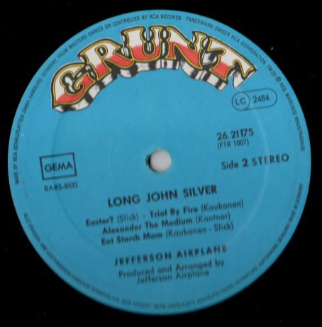 Jefferson Airplane - Long John Silver | Grunt (26.21175 AS) - 4