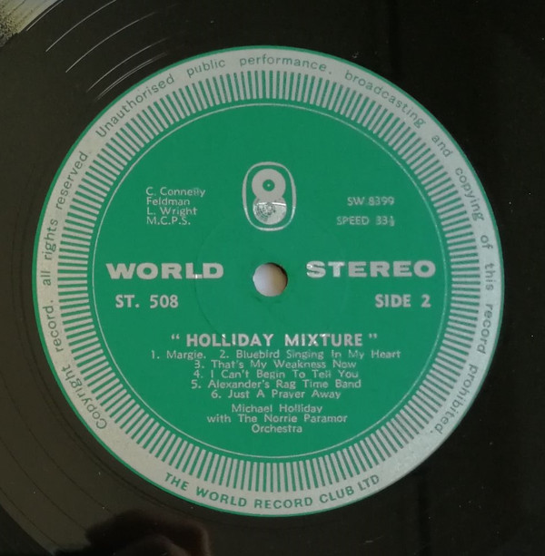 télécharger l'album Michael Holliday With Norrie Paramor And His Orchestra - Holliday Mixture