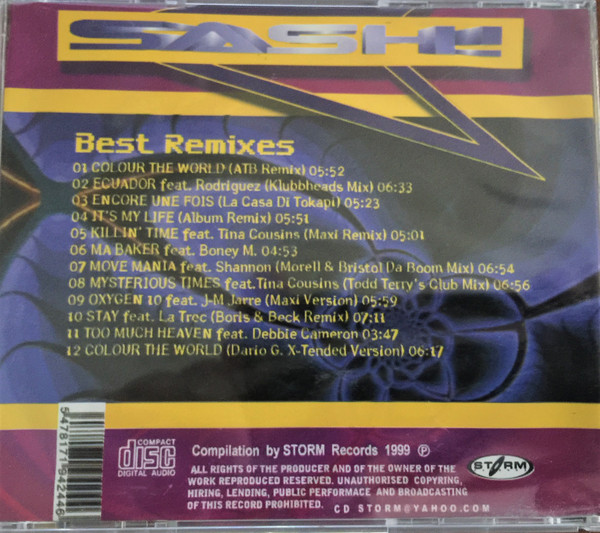 télécharger l'album Sash! - Best Remixes