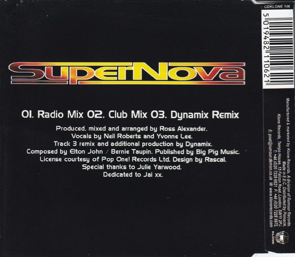 Album herunterladen Supernova - Your Song Club Mixes