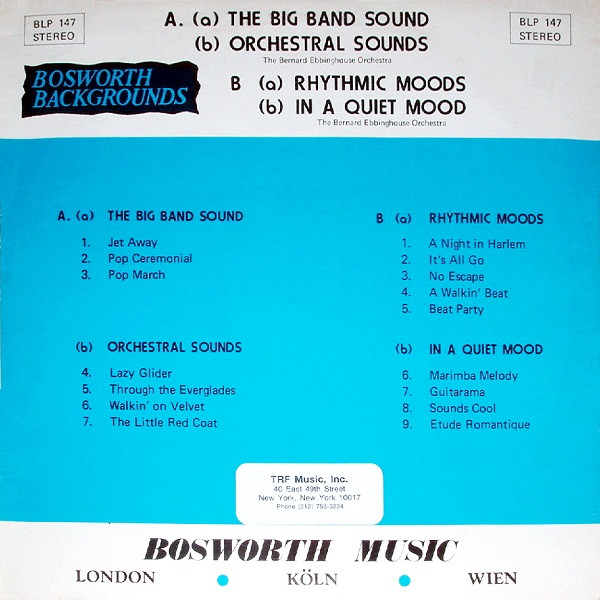 The Bernard Ebbinghouse Orchestra The Big Band Sound