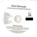 Cover of Rufus Does Judy At Carnegie Hall, 2007, CDr