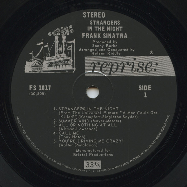 Frank Sinatra - Strangers In The Night | Reprise Records (FS 1017) - 3