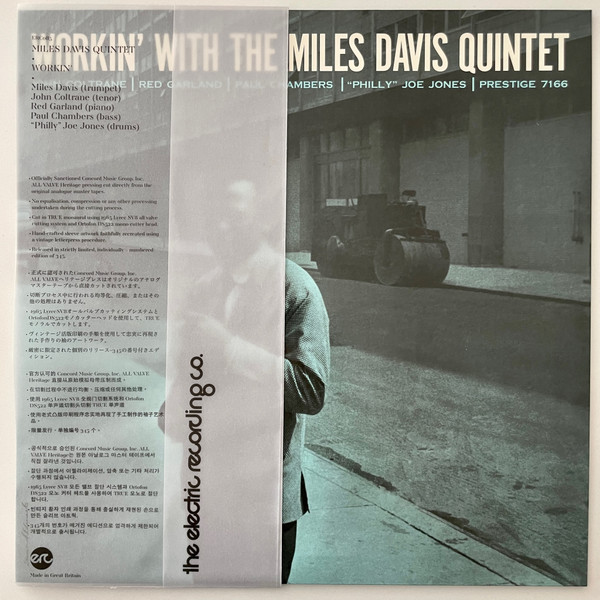 The Miles Davis Quintet – Workin' (2022, Vinyl) - Discogs