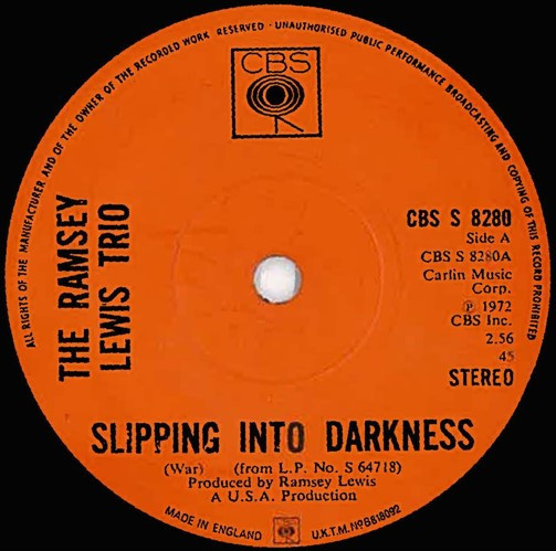 The Ramsey Lewis Trio – Slipping Into Darkness / Collage (1972 