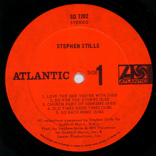 Stephen Stills - Stephen Stills | Atlantic (SD 7202) - 3