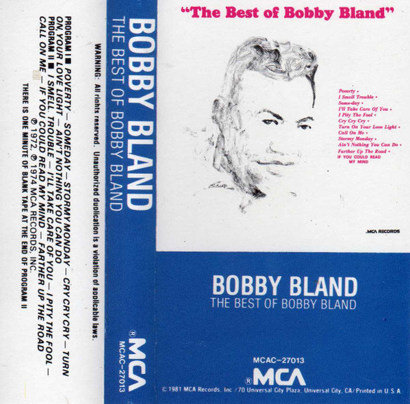 Bobby Bland – The Best Of Bobby Bland (1981, Cassette) - Discogs
