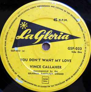 Vince Callaher - You Don't Want My Love album cover