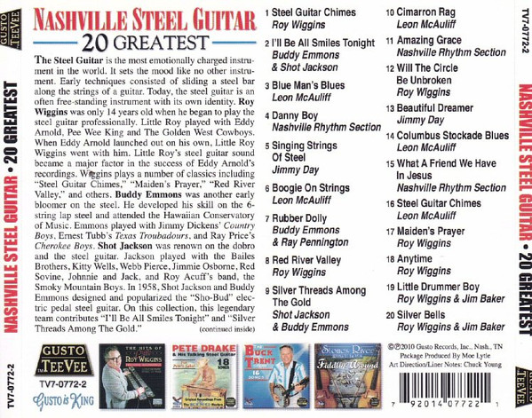 baixar álbum Various - Nashville Steel Guitar 20 Greatest