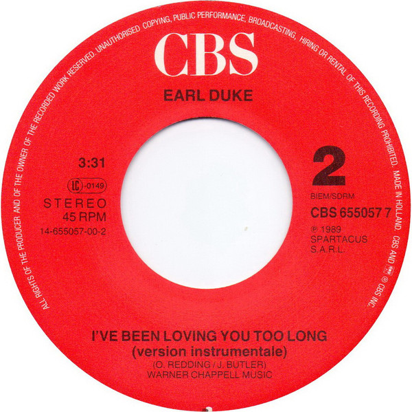 last ned album Earl Duke - Ive Been Loving You Too Long