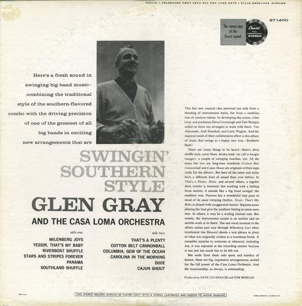 Album herunterladen Glen Gray And The Casa Loma Orchestra - Swingin Southern Style