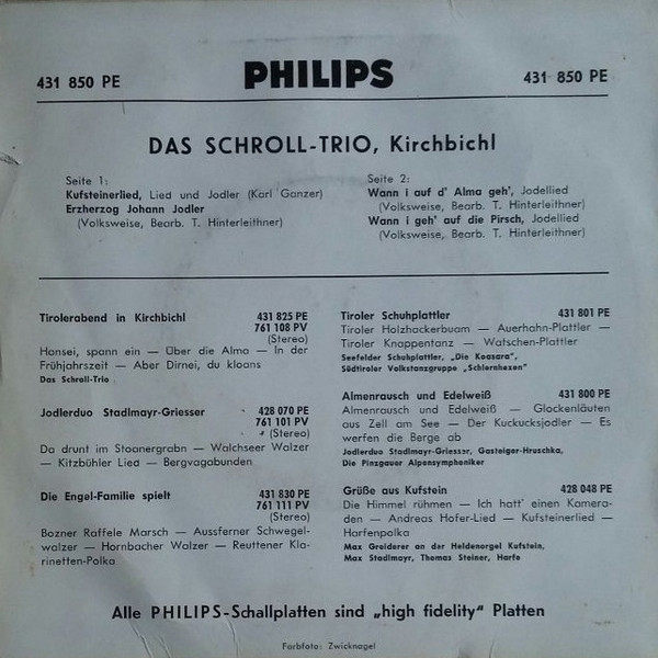 lataa albumi Das SchrollTrio - Kirchbichl Tirol