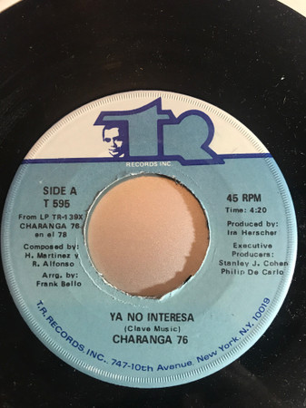 Charanga 76 Ya No Interesa 1978 Vinyl Discogs