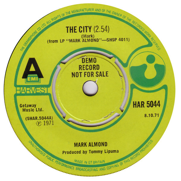 Mark-Almond – The City (1971, Vinyl) - Discogs