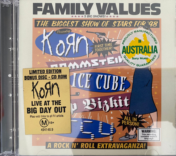 Family Values Tour '98 (1999, CD) - Discogs