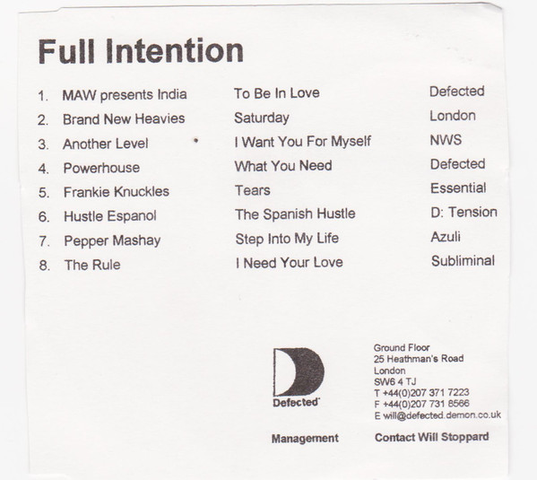 last ned album Full Intention - 8 Tracks