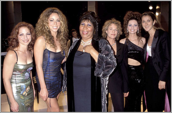 Celine Dion, Gloria Estefan, Aretha Franklin, Shania Twain