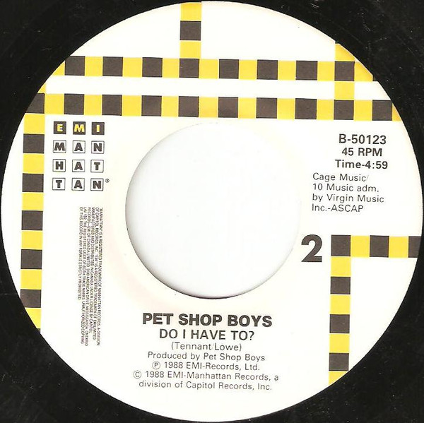 Pet Shop Boys - Always On My Mind | EMI-Manhattan Records (B-50123) - 2