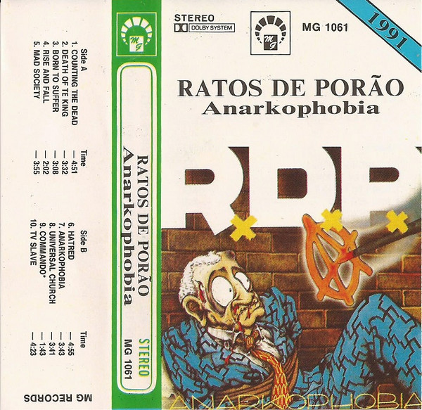 Ratos De Porão – Anarkophobia (1991, Cassette) - Discogs