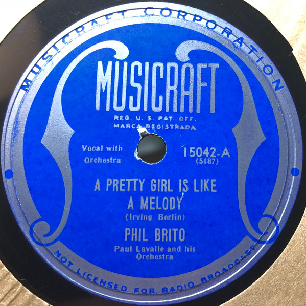 last ned album Phil Brito, Paul Lavalle And His Orchestra - A Pretty Girl Is Like A Melody I Used To Love You