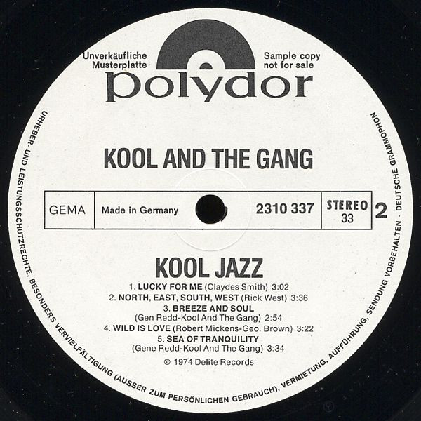 Kool & The Gang – Kool Jazz (1973, Vinyl) - Discogs