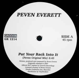 Peven Everett - Put Your Back Into It album cover