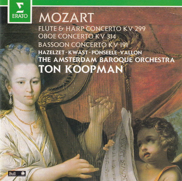 last ned album Mozart, The Amsterdam Baroque Orchestra, Ton Koopman - Concertos For Flute Harp KV 299 Oboe Concerto KV 314 Bassoon Concerto KV 191