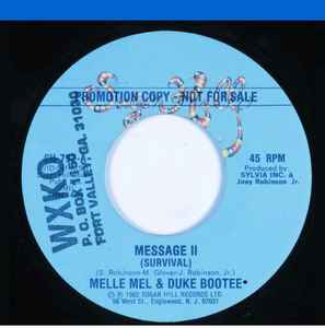 Melle Mel & Duke Bootee – Message II (Survival) (1982, Vinyl