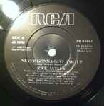 Cover of Never Gonna Give You Up, 1987, Vinyl