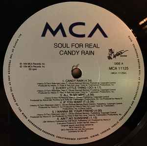 Soul For Real – Candy Rain (1994, Vinyl) - Discogs
