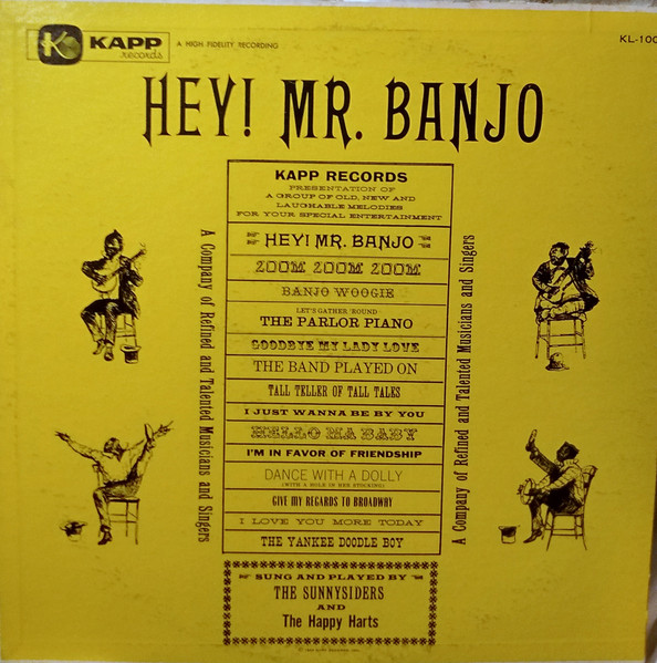 The Sunnysiders, The Happy Harts – Hey! Mr. Banjo! (1955, Vinyl