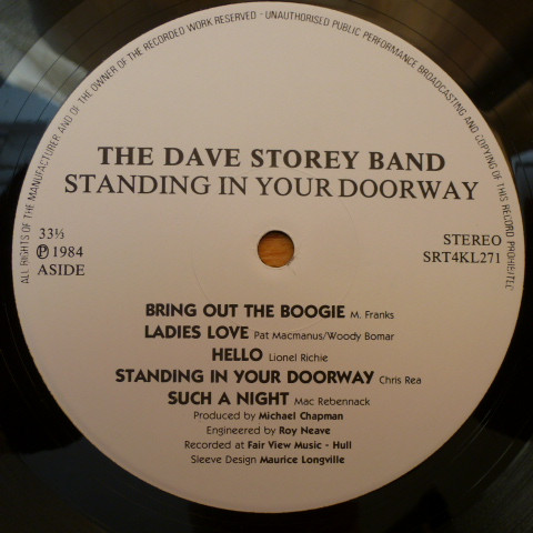 Album herunterladen The Dave Storey Band - Standing In Your Doorway