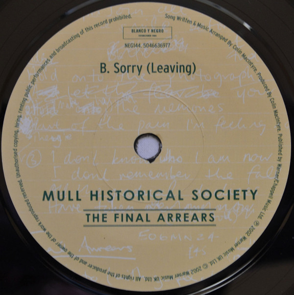 last ned album Mull Historical Society - The Final Arrears