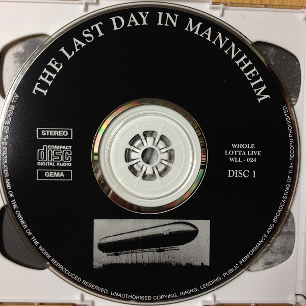 descargar álbum Led Zeppelin - The Last Day In Mannheim