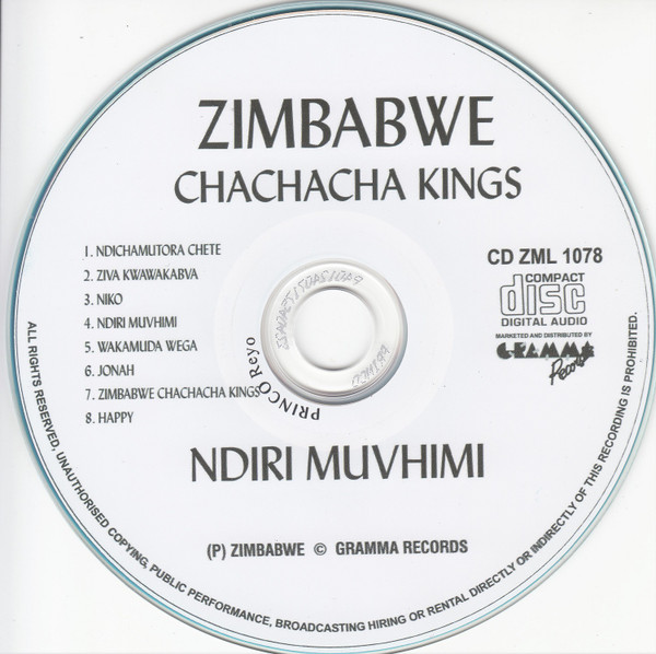 Zimbabwe Chachacha Kings Ndiri Muvhimi CD Discogs