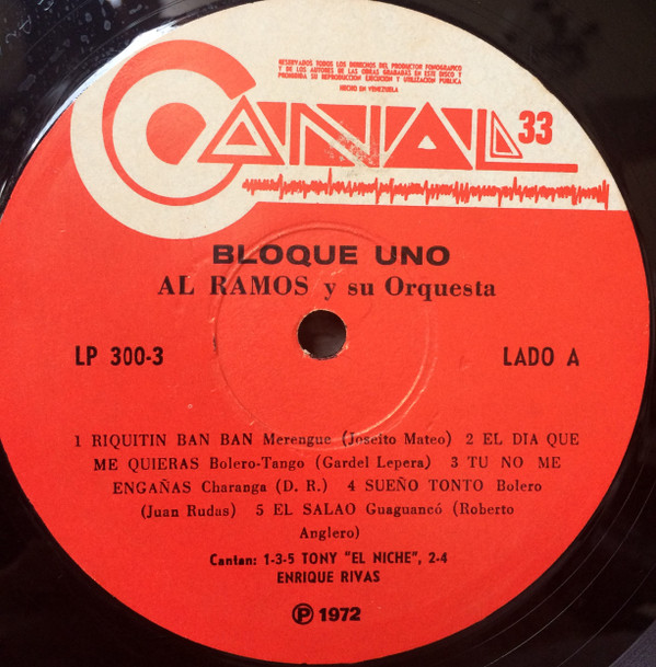 télécharger l'album Al Ramos Y Su Orquesta - Bloque Uno
