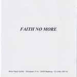Cover of Faith No More, 1998, CDr