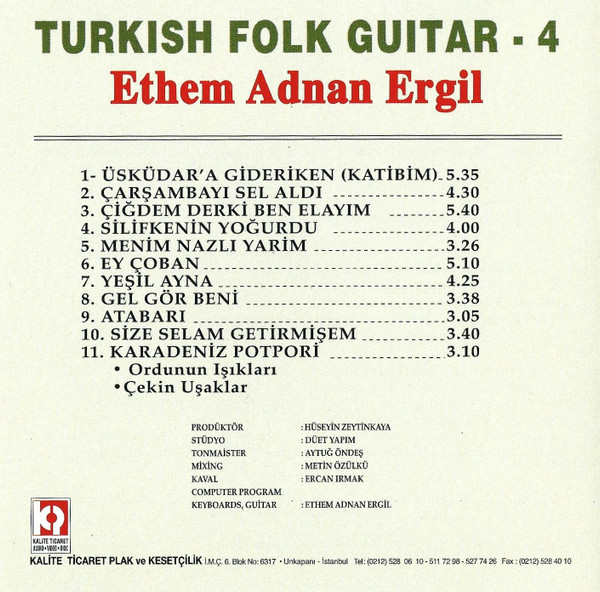 ladda ner album Ethem Adnan Ergil - Turkish Folk Guitar 4