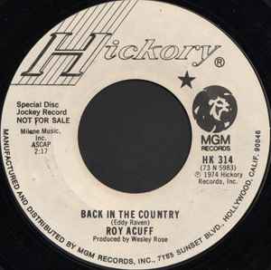 Roy Acuff - Back In The Country album cover
