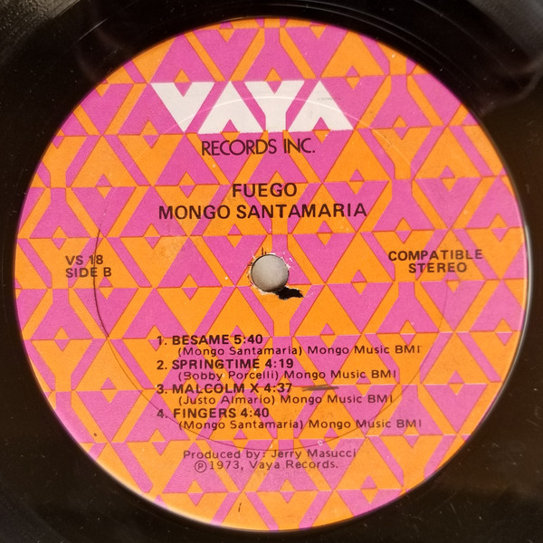 □1973年 Venezuela盤 オリジナル Mongo Santamaria - Fuego 12”LP LPS